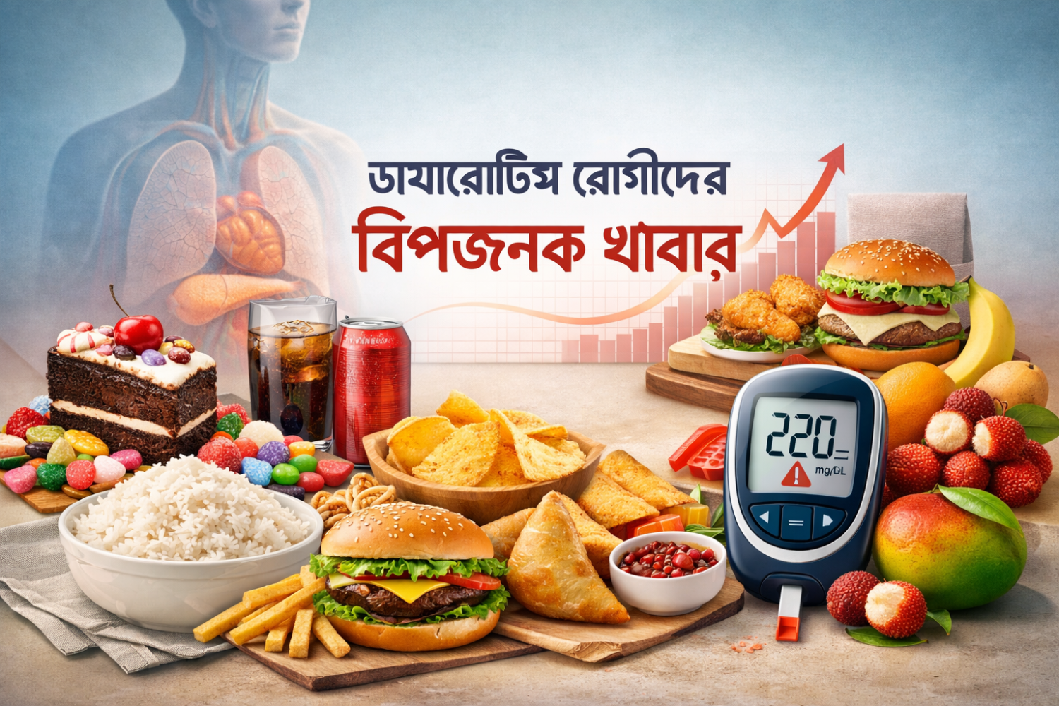 ডায়াবেটিস রোগীর জন্য ৯টি বিপজ্জনক খাবার: এই খাবারগুলো খেলেই দ্রুত বেড়ে যেতে পারে সুগার